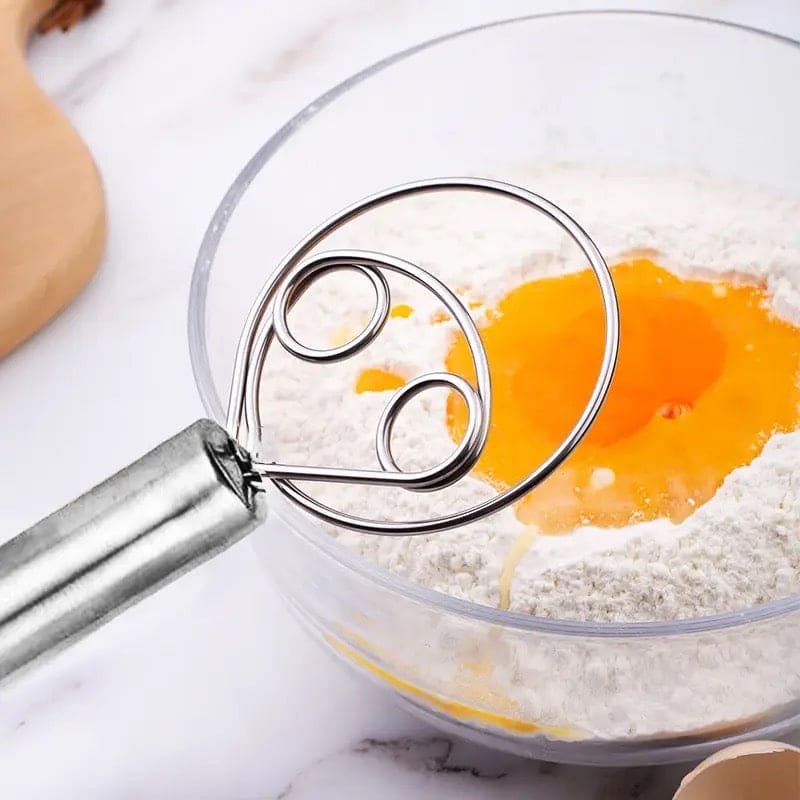 Flour Mixer, Manual Non Stick Cream Beater, Danish Bread Dough Hand Mixer, Dough Whisk Mixer, Kitchen Baking Blender Tool, Durable Handheld Food Blender For Cooking Flour Mixer, Manual Non Stick Cream Beater, Danish Bread Dough Hand Mixer, Dough Whisk Mixer, Kitchen Baking Blender Tool, Durable Handheld Food Blender For Cooking